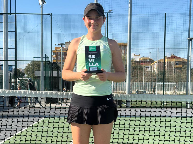 Margara Villar repite como subcampeona de Sevilla Junior de tenis
