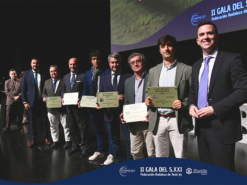 El Real Club Pineda recibe la distinción Oro en la II Gala del Tenis Andaluz