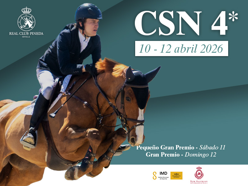 El Real Club Pineda, escenario del CSN4* con más de 300 caballos en pista