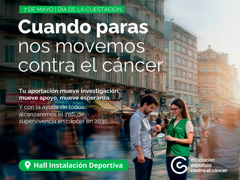 Pineda se suma a la cuestación de la Asociación Española Contra el Cáncer en apoyo a la lucha contra la enfermedad