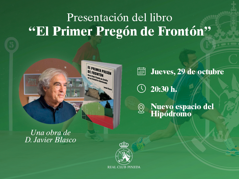 Presentación del libro "El Primer Pregón de Frontón" del socio Javier Blasco