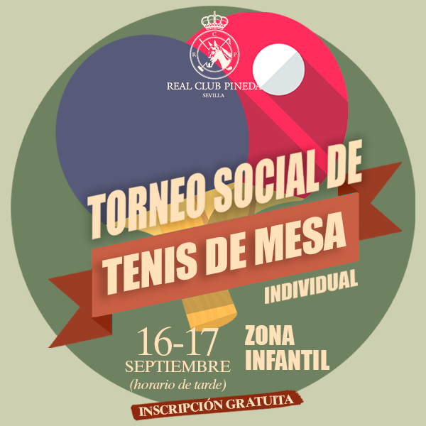 Torneo Social de Tenis de Mesa ¡Inscripciones abiertas!