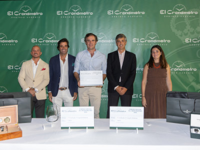 2º clasificado 1ª Categoría Hándicap, Felipe Fernández Mensaque, junto a D. Roque Lage, D. Álvaro Sanchís, D. Gonzalo Piñar y Dña. Carla Sanchís