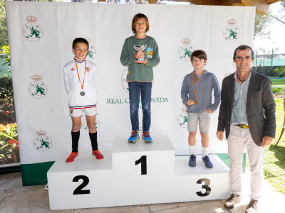 Pódium categoría benjamín masculino 